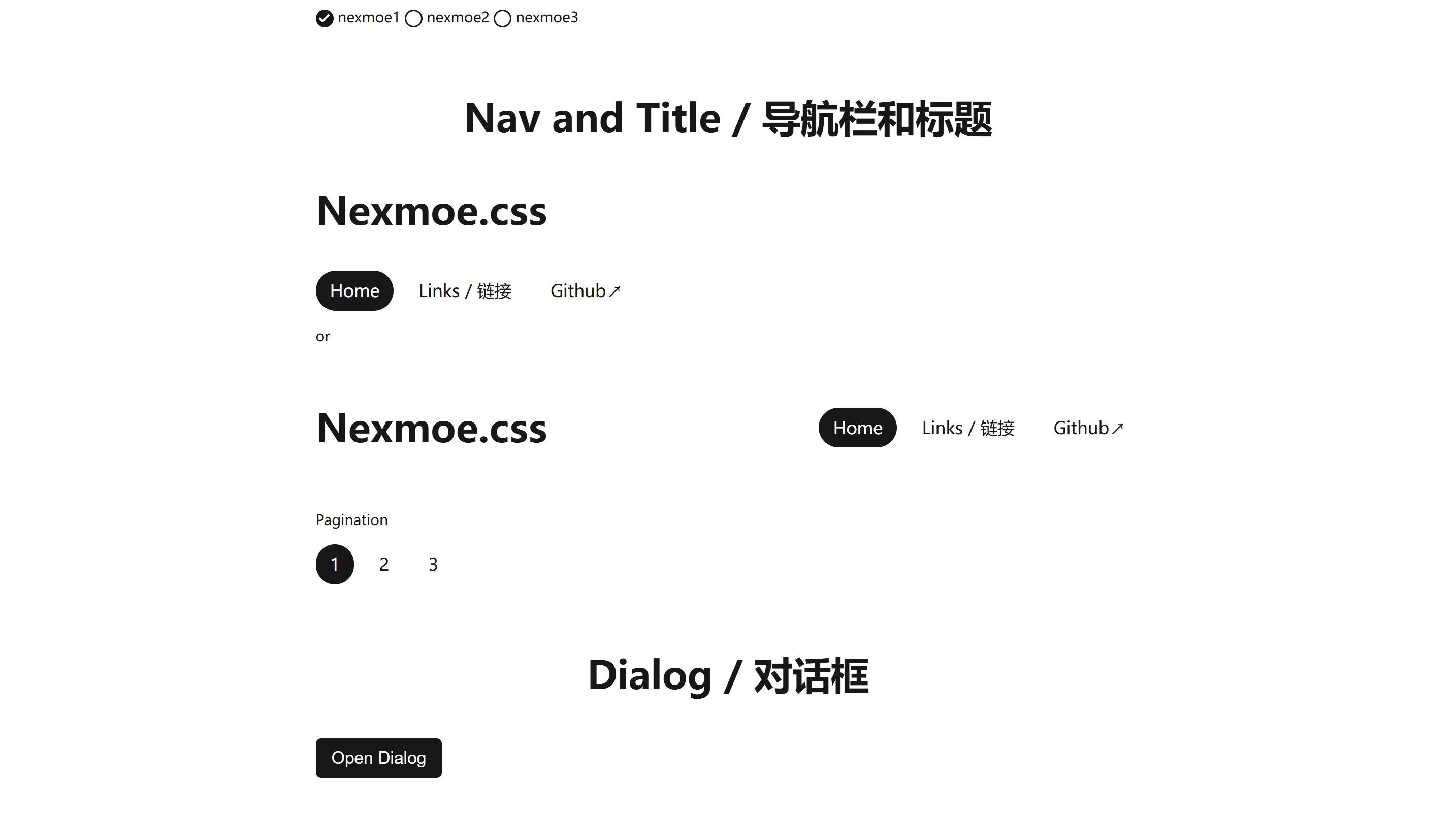 Navigation and Title Components